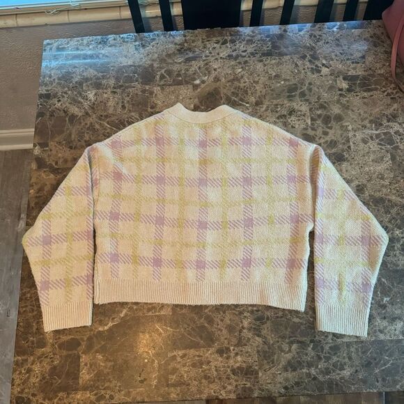 Pull & Bear Women's Cream and Purple Cardigan Size S​ - Picture 7 of 8